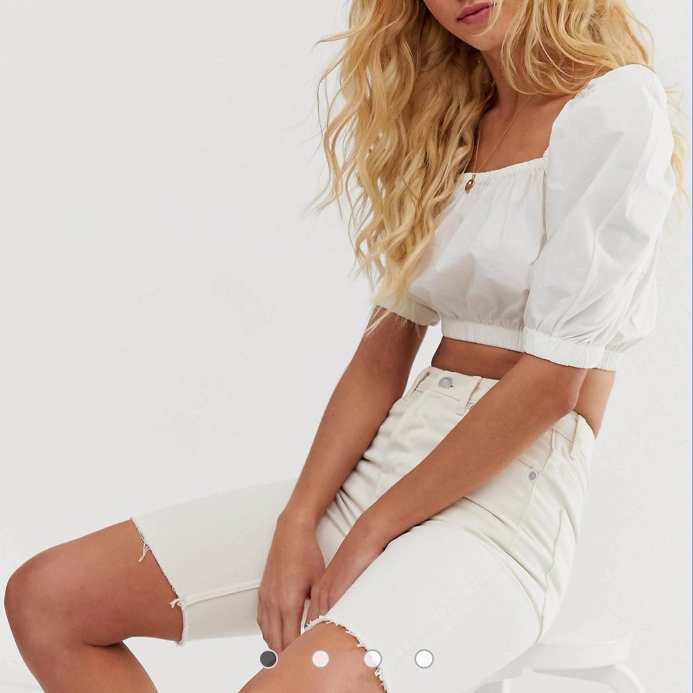 & Other Stories Puff Sleeve Crop